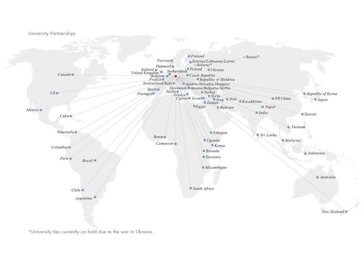 enlarge the image: partnerships with higher education institutions all over the world