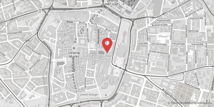 die Karte zeigt folgenden Standort: Institut für Kunstpädagogik, Ritterstraße 8-10, 04109 Leipzig